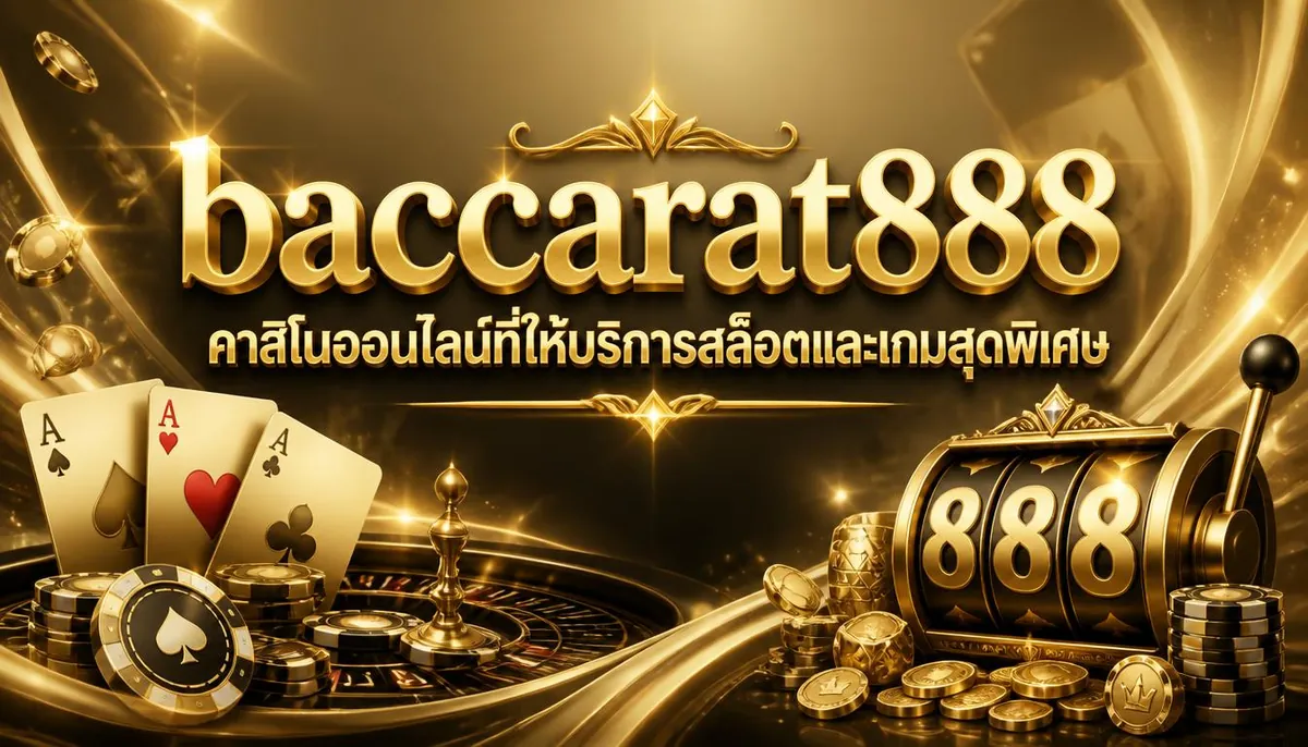 baccarat888 คาสิโนออนไลน์ที่ให้บริการสล็อตและเกมสุดพิเศษ