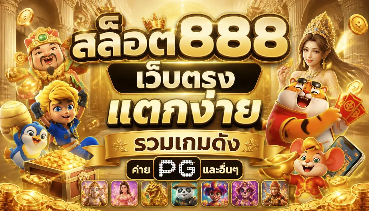 สล็อต888 เว็บตรง แตกง่าย รวมเกมดัง ค่าย PG และอื่นๆ